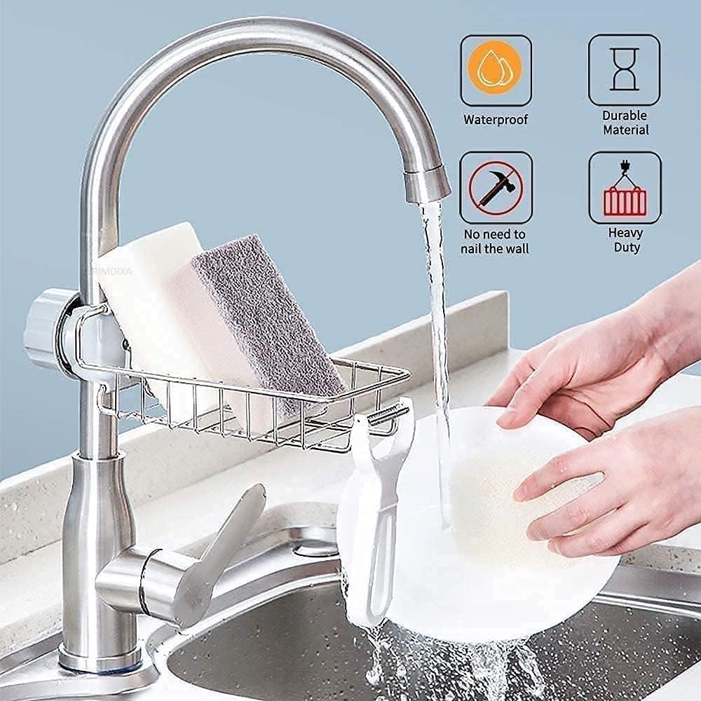 Adjustable Stainless Steel Sink Caddy