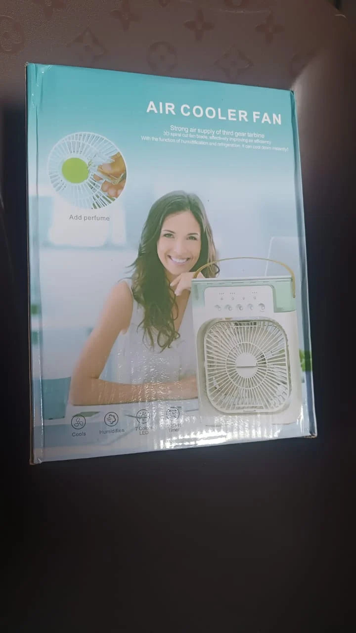 Portable Air Conditioner Fan 7 Color Changing Light (Big 1 Pc)
